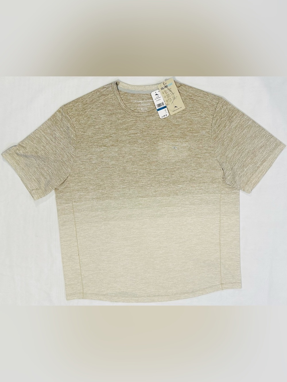 Tommy Bahama Men’s Island Zone Oasis Fade Crew T-shirt XL Tan Sand NWT